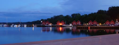 village by the sea and the port of ships