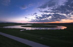 Meander River England In The