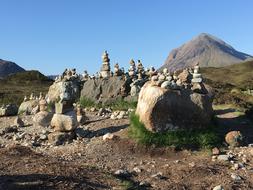 Scotland Isle Of Skye Cairns