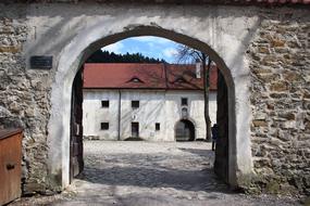 archway to the monastery
