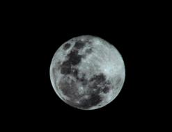 Full Beautiful Moon on Black Sky