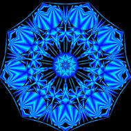 mandala psychedelic neon