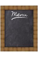 wooden menu