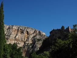old castle on the rocks