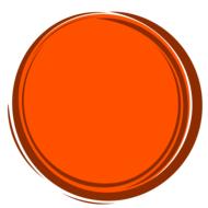 orange circle frame circle design