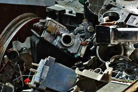 iron recycling dump