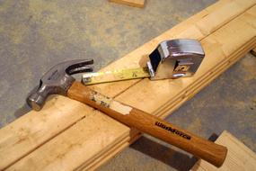 Tools Hammer Tape Measure