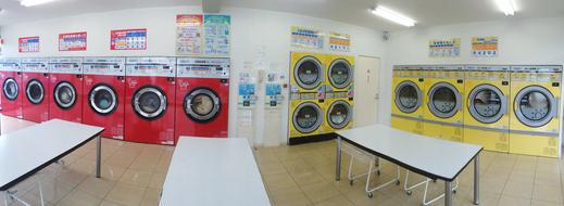 building with washing machines