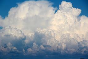 big cloud in the blue sky