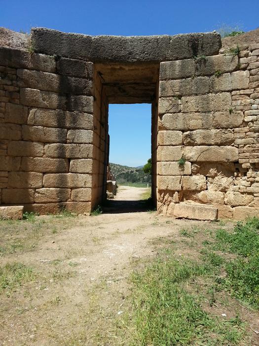 Mycenae Lions Grave Wall Beehive