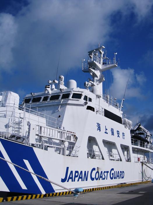 Japanese cruise ship in port