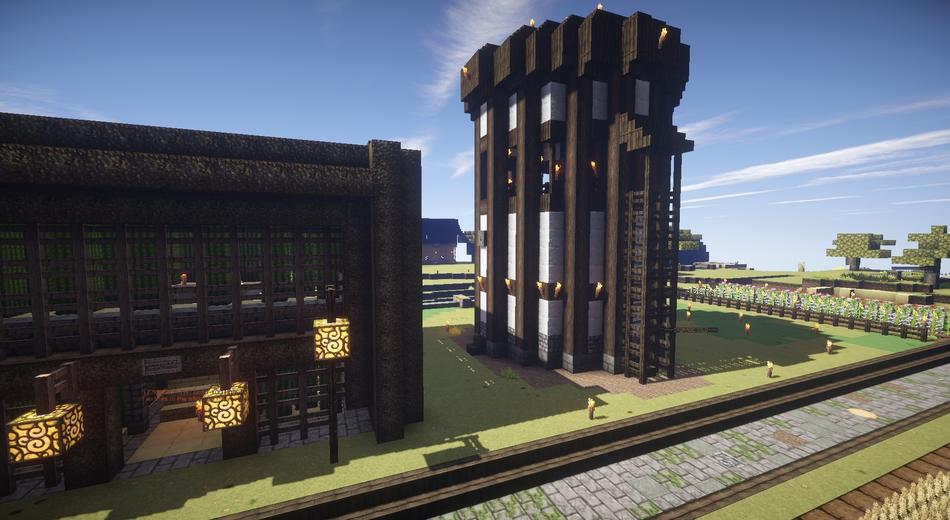 beautiful buildings in the game of meincraft