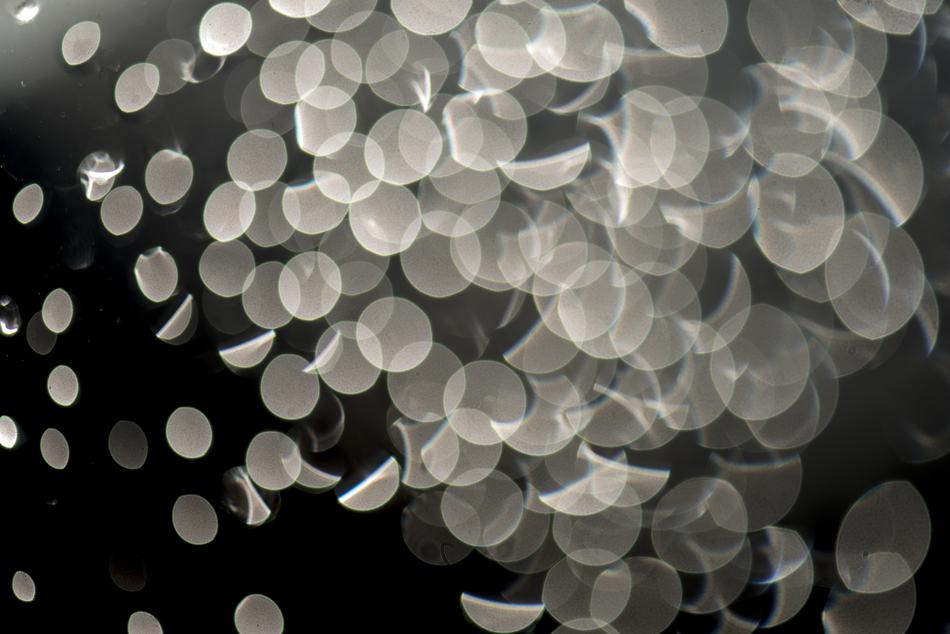 abstract glare from the rain