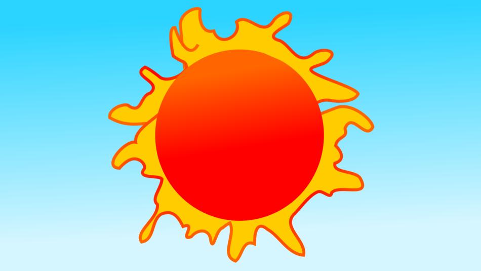 bright sunshine drawing for children