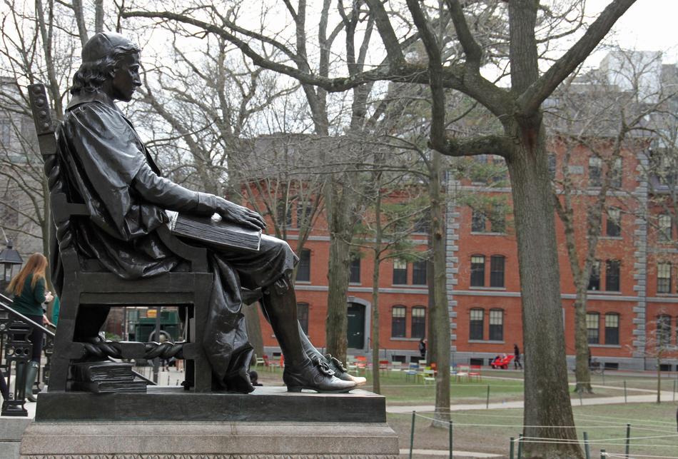 large statue of a man in Boston