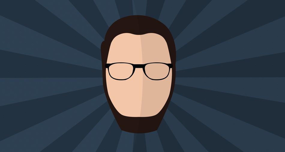 icon of a man face with glasses