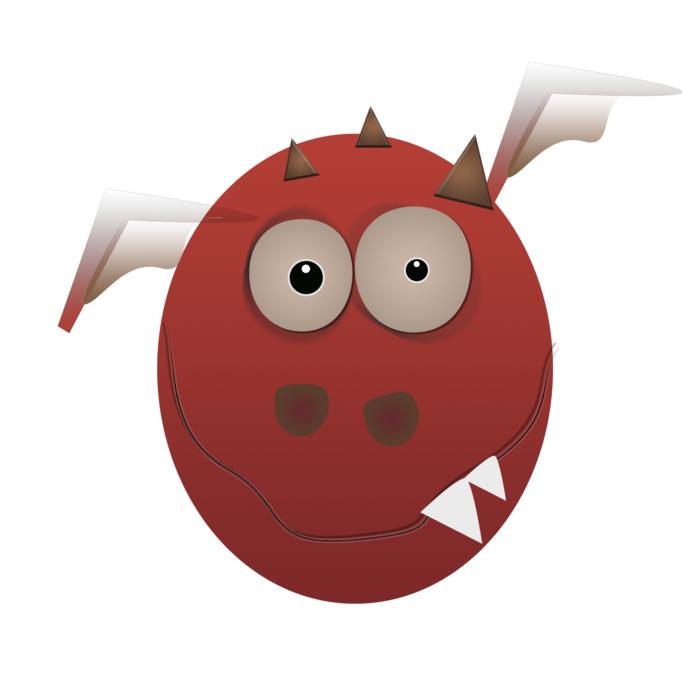 monster orange monster cartoon