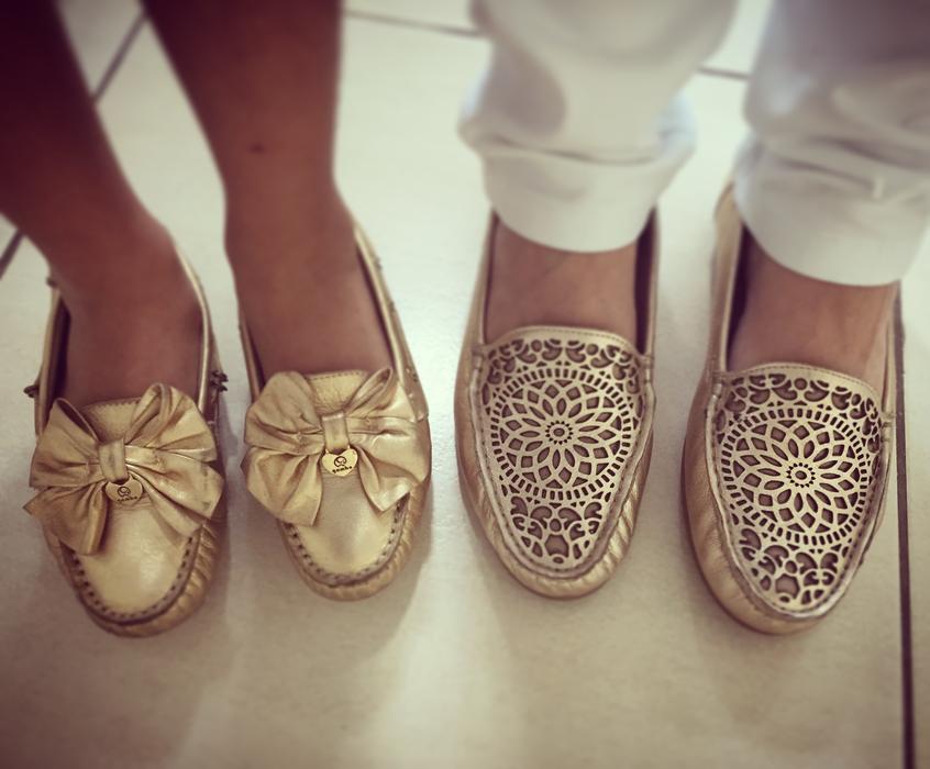 Shoe Gold Feet