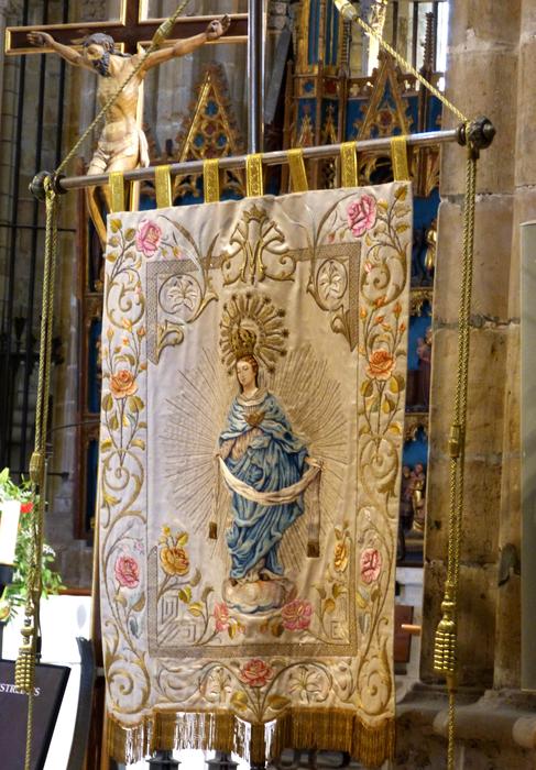 Banner Virgin Tape Religious Image