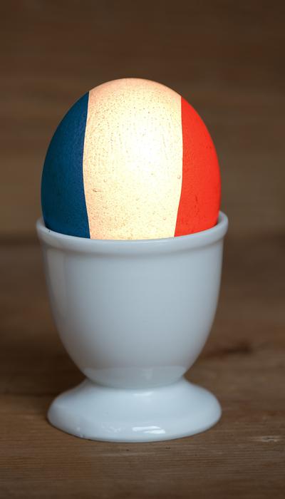 France Egg Flag Blue White Red Egg-Cup