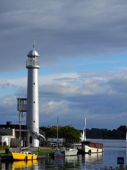 Lighthouse Water Lake North Netherlands Lake