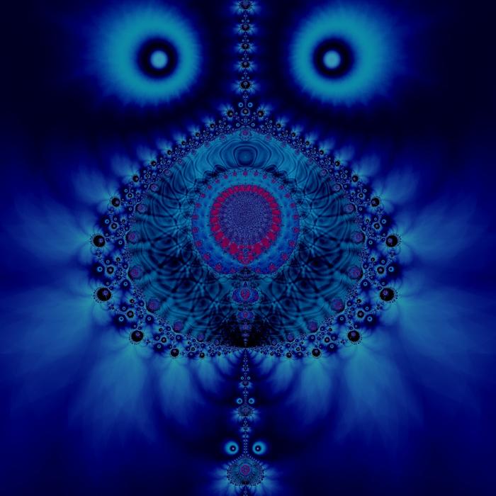 fractal blue digital art