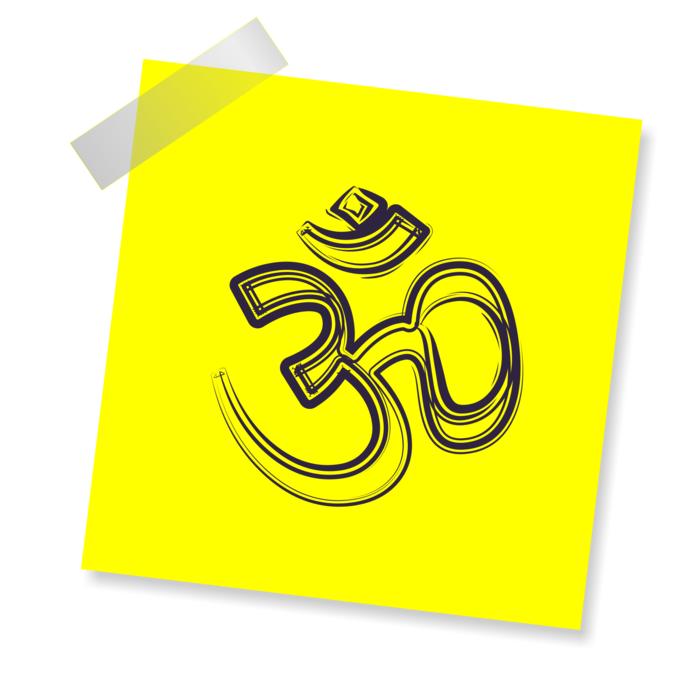om sign icon reminder
