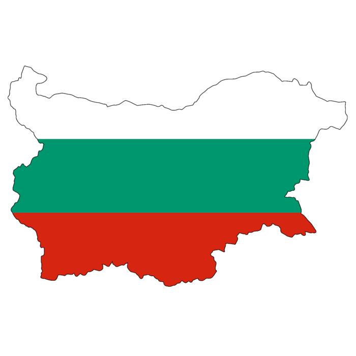 Bulgaria Map Flag Land Country White Green Fed Flag