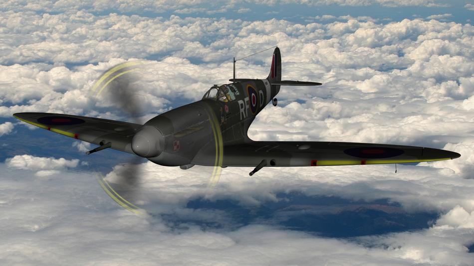 British warplane in the sky