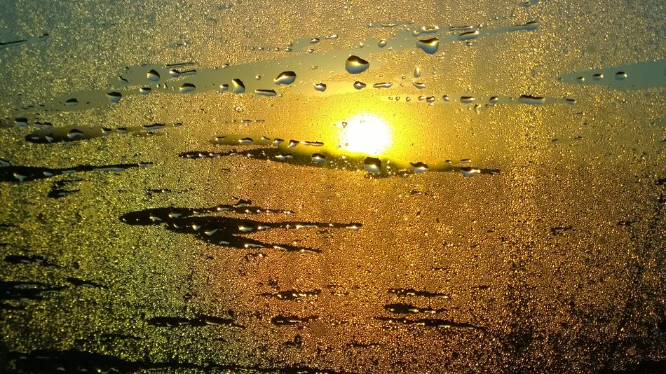 Sunrise Rain Abstract
