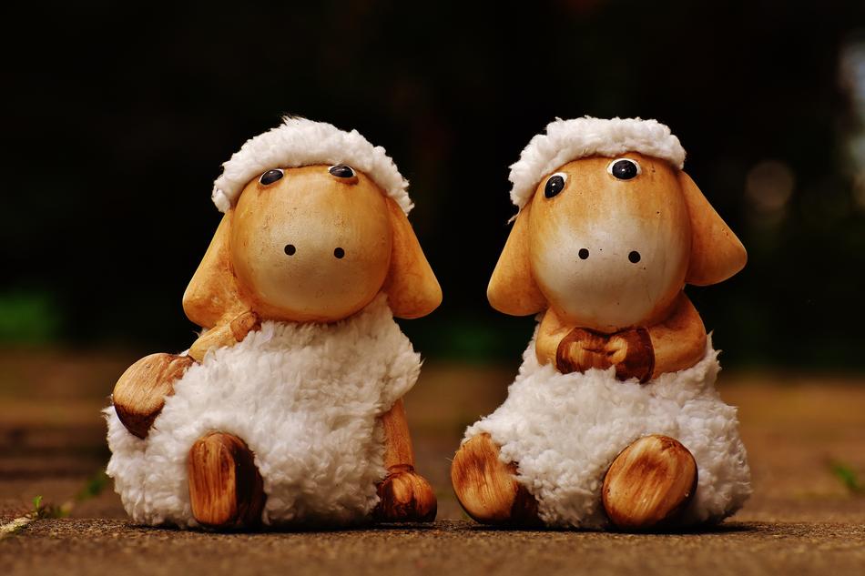cute little sheep figures