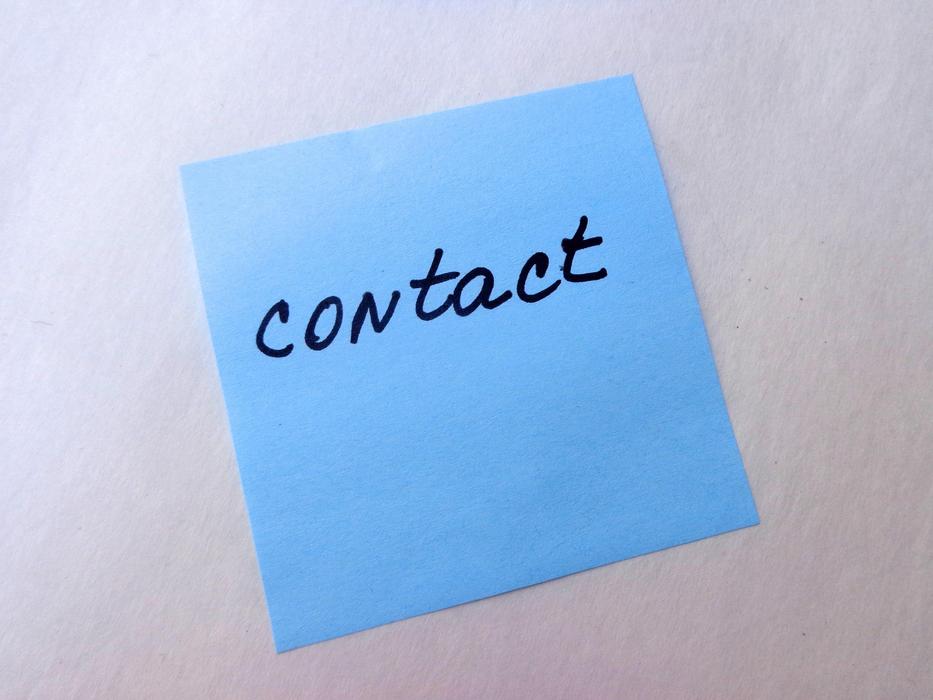Contact Email Inquiry Note on Paper