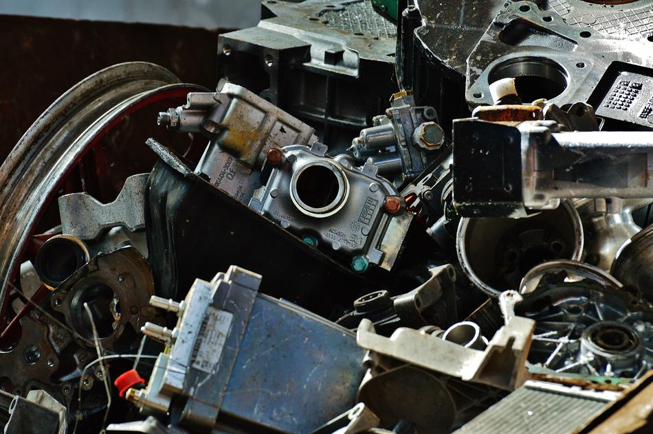 iron recycling dump