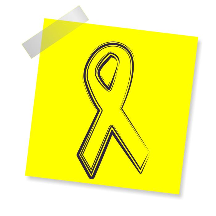 ribbon icon yellow sticker note