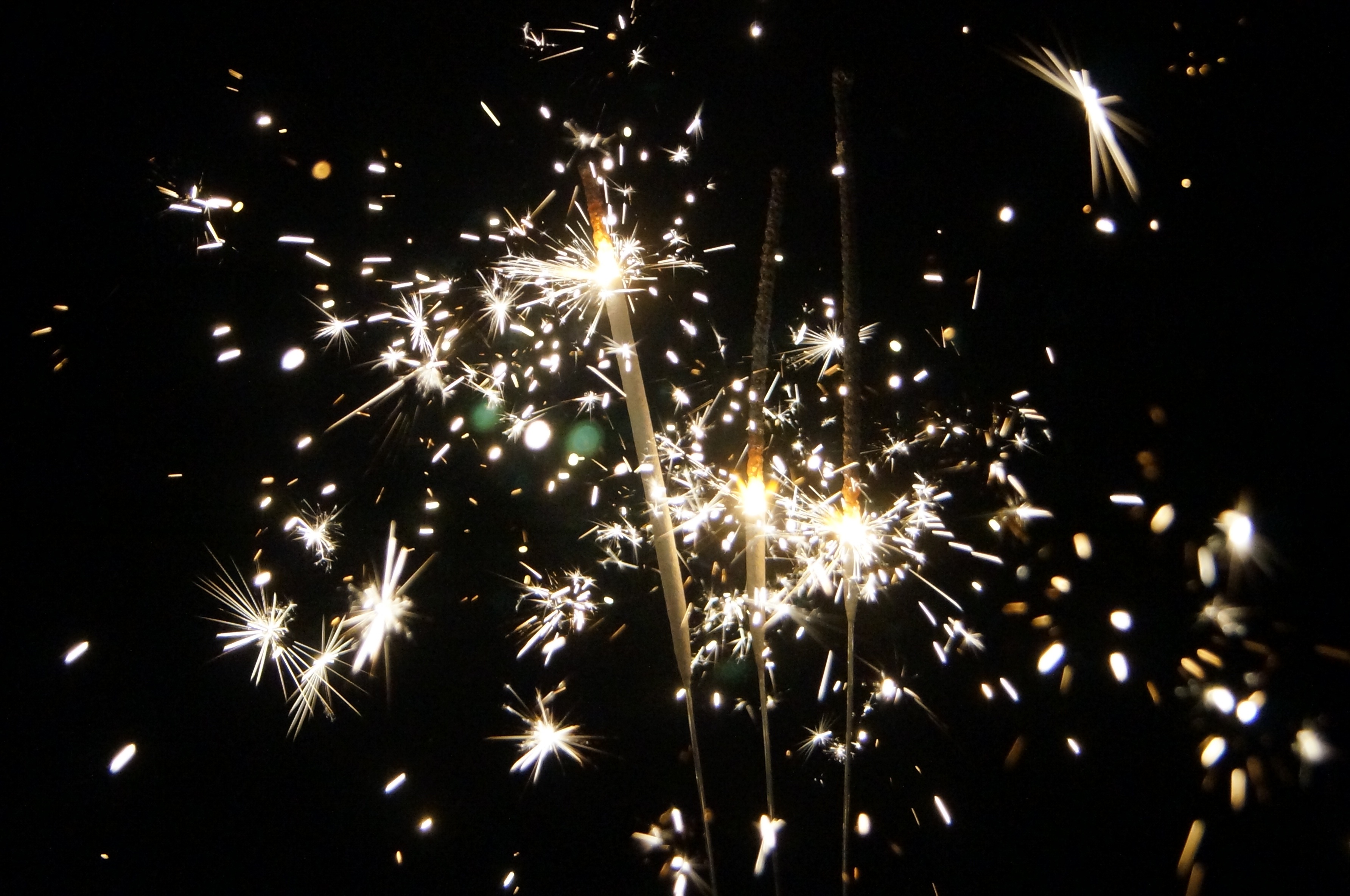 Sparklers Night New Year'S Eve free image download