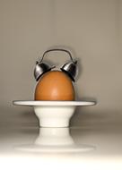 alarm clock in the shape of an egg