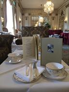 white table setting