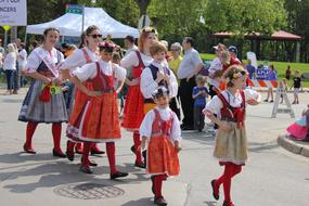 traditional parade in slovakia