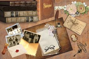 vintage photos in collage