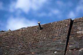 nail roof clouds sky view