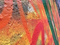 colored lines on the wall