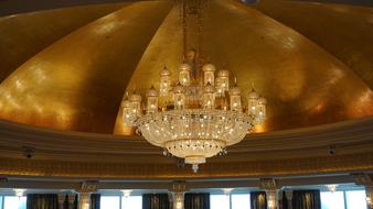 beautiful chandelier in the building