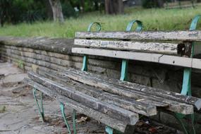 old bench in the park