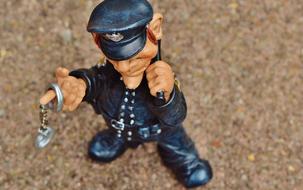 funny policeman action figure