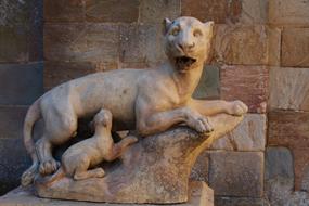 Statue Stone Lioness Lion