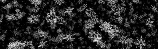 christmas xmas snowflakes banner