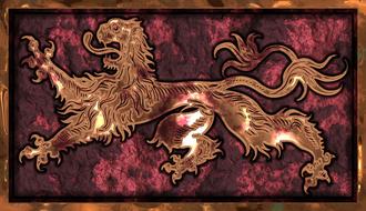 royal bronze lion