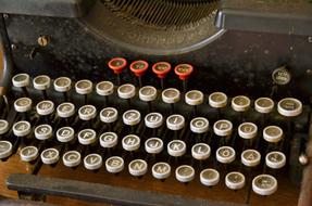 museum piece of a typewriter