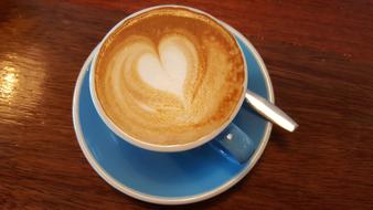sweet coffee with a heart