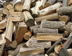 chopped billets logs